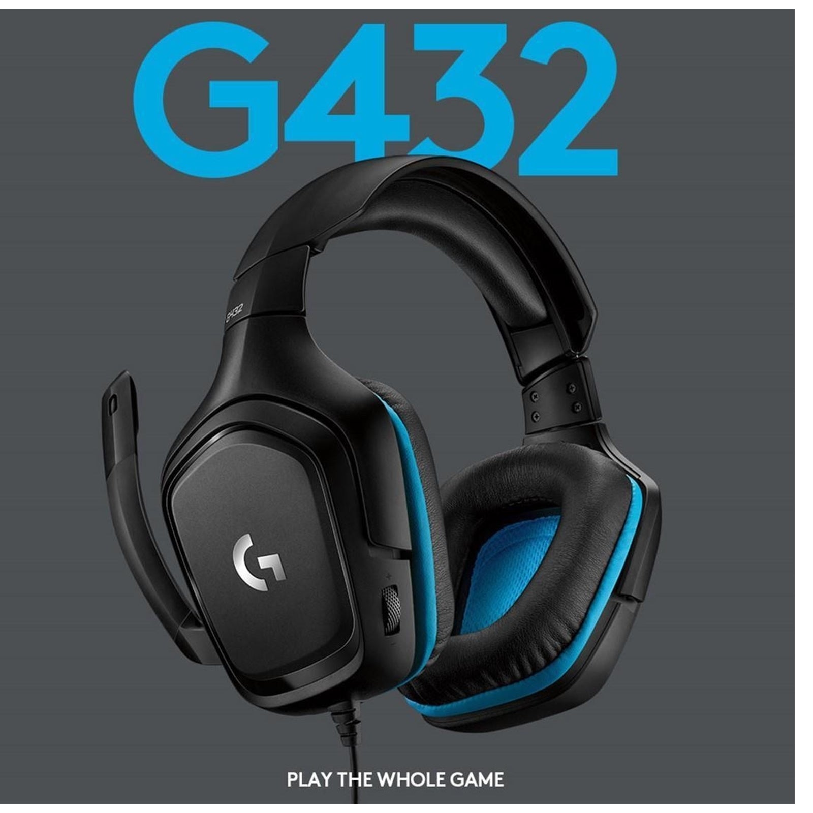 Logitech G432 Gaming Headset, Black