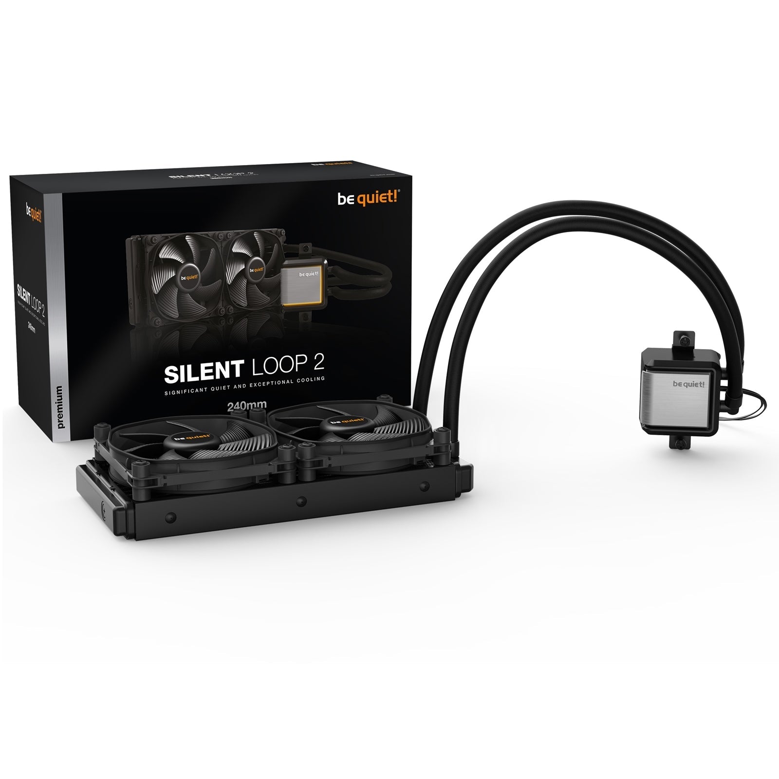 be quiet! Silent Loop 2 240mm AiO Liquid CPU Cooler, Universal Socket