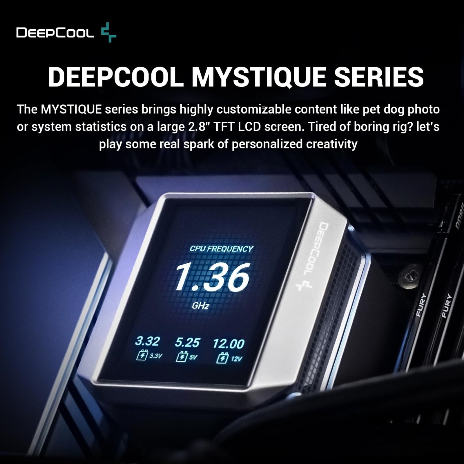 DeepCool Mystique 240 CPU Cooler, Universal Socket