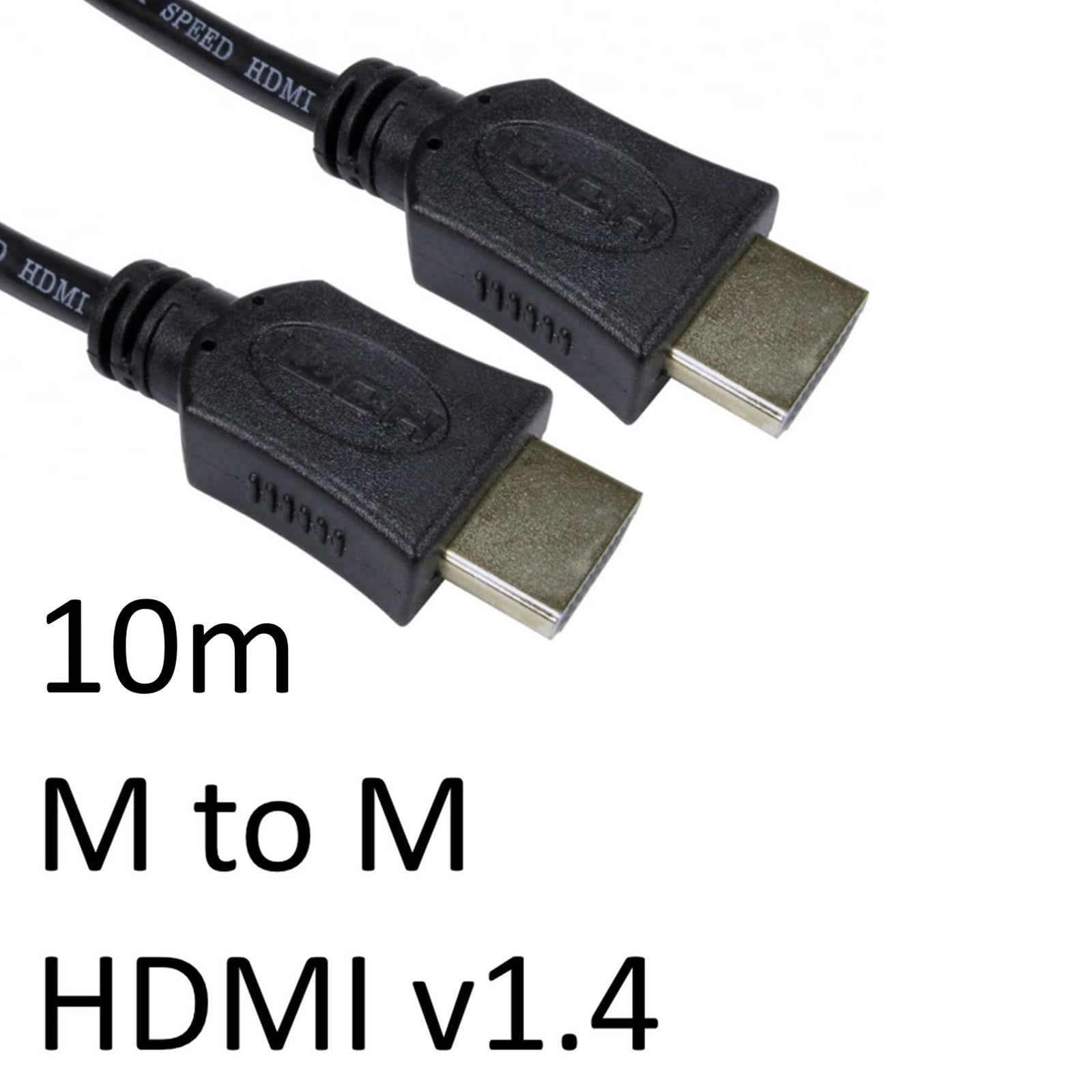 HDMI 1.4 (M) to HDMI 1.4 (M) 10m Black Cable