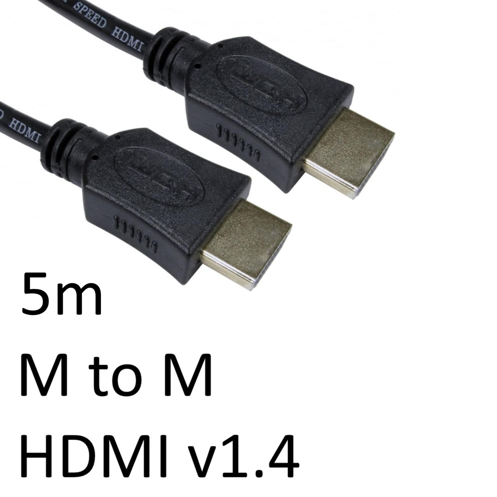 HDMI 1.4 (M) to HDMI 1.4 (M) 5m Black