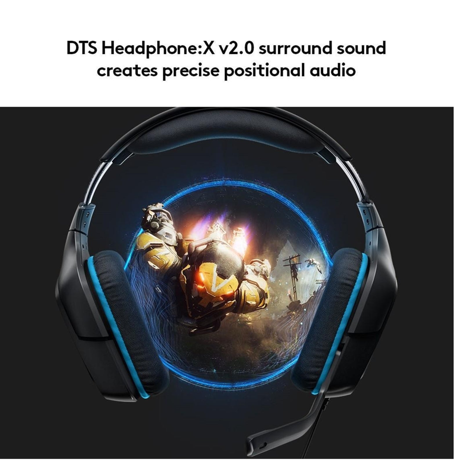 Logitech G432 Gaming Headset, Black