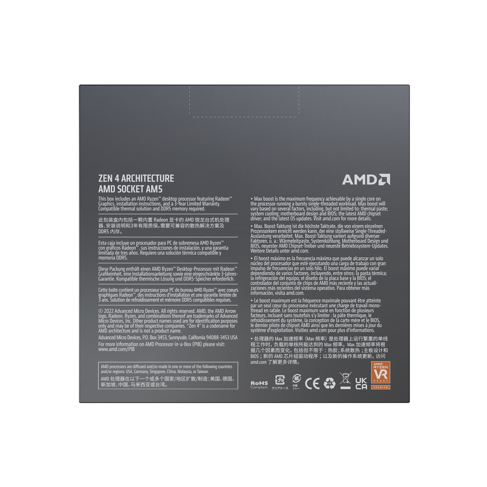 AMD Ryzen 9 7950X 4.5GHz 16 Core AM5 Processor