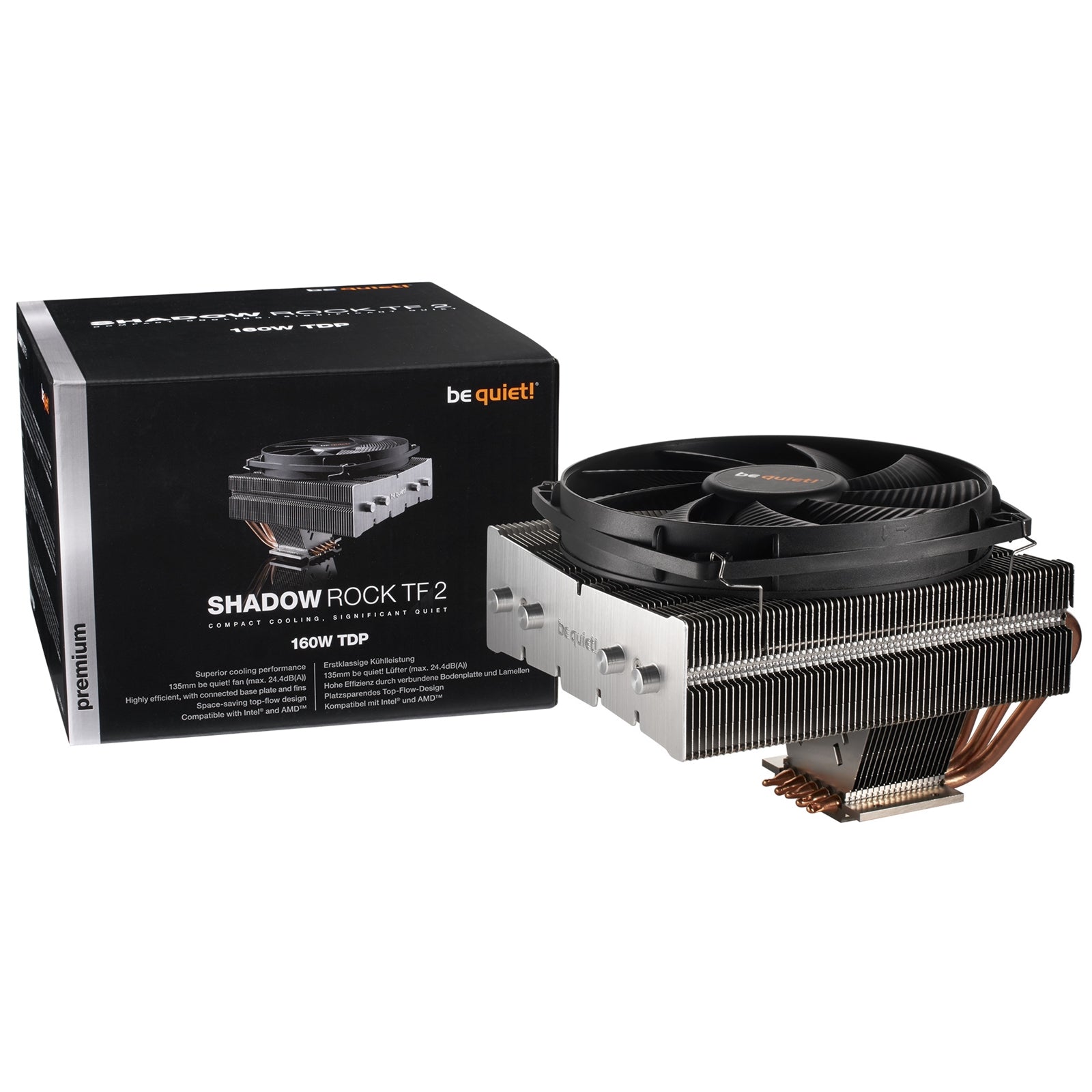 be quiet! Shadow Rock TF 2 Fan CPU Cooler, Universal Socket
