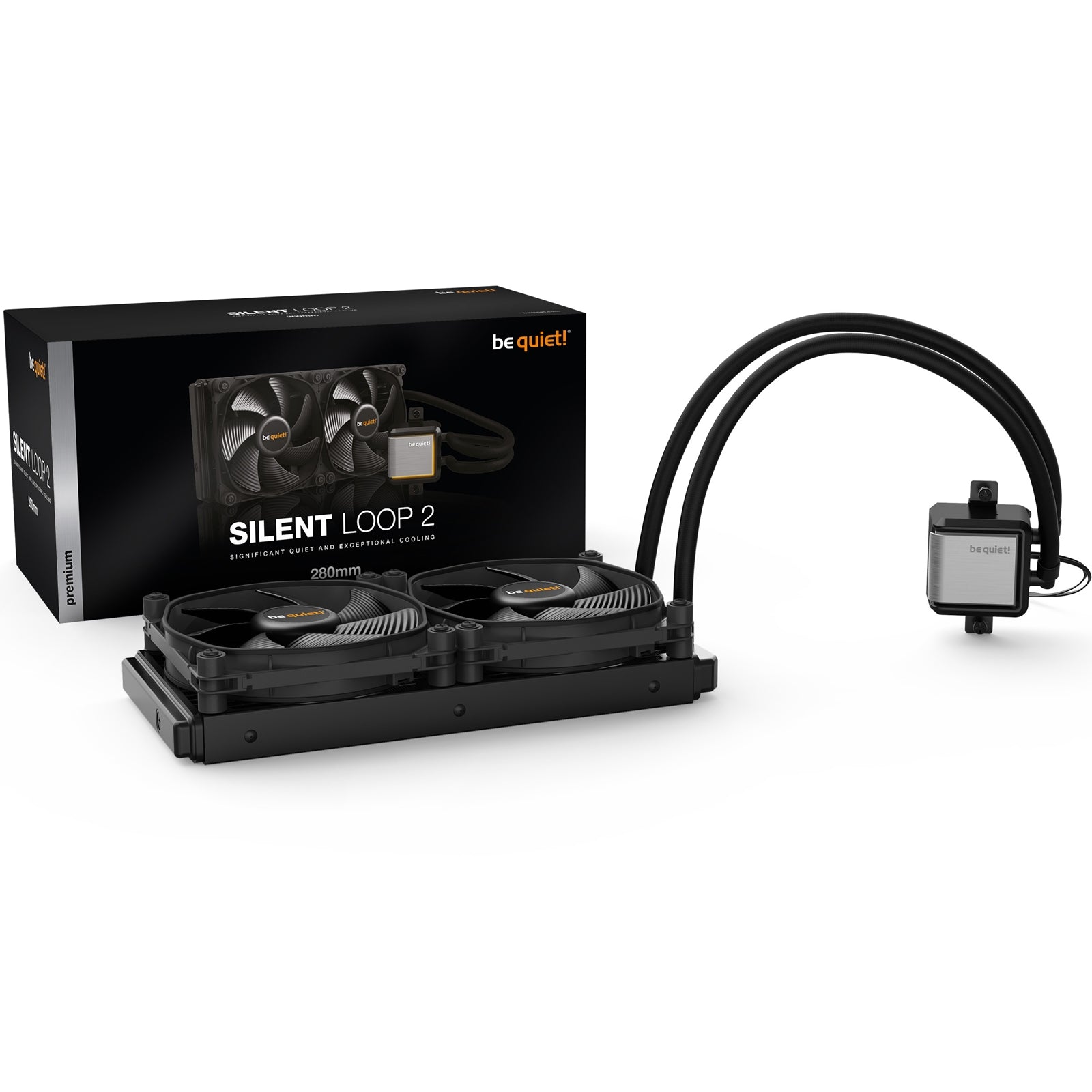 be quiet! Silent Loop 2 280mm AiO Liquid CPU Cooler, Universal Socket