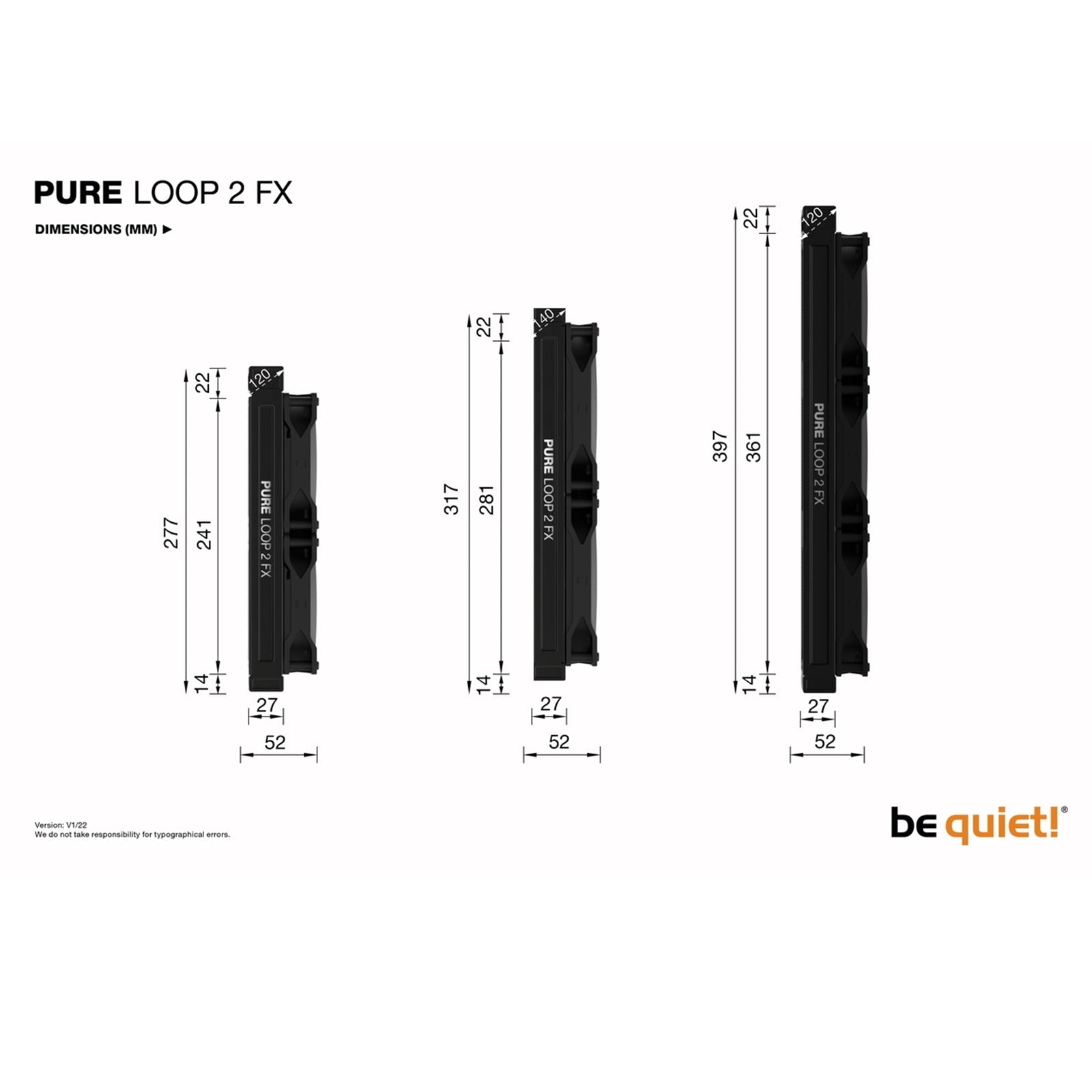 be quiet! Pure Loop 2 FX 240mm AiO Liquid CPU Cooler, Universal Socket