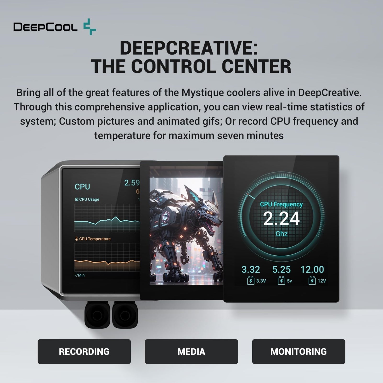 DeepCool Mystique 240 CPU Cooler, Universal Socket