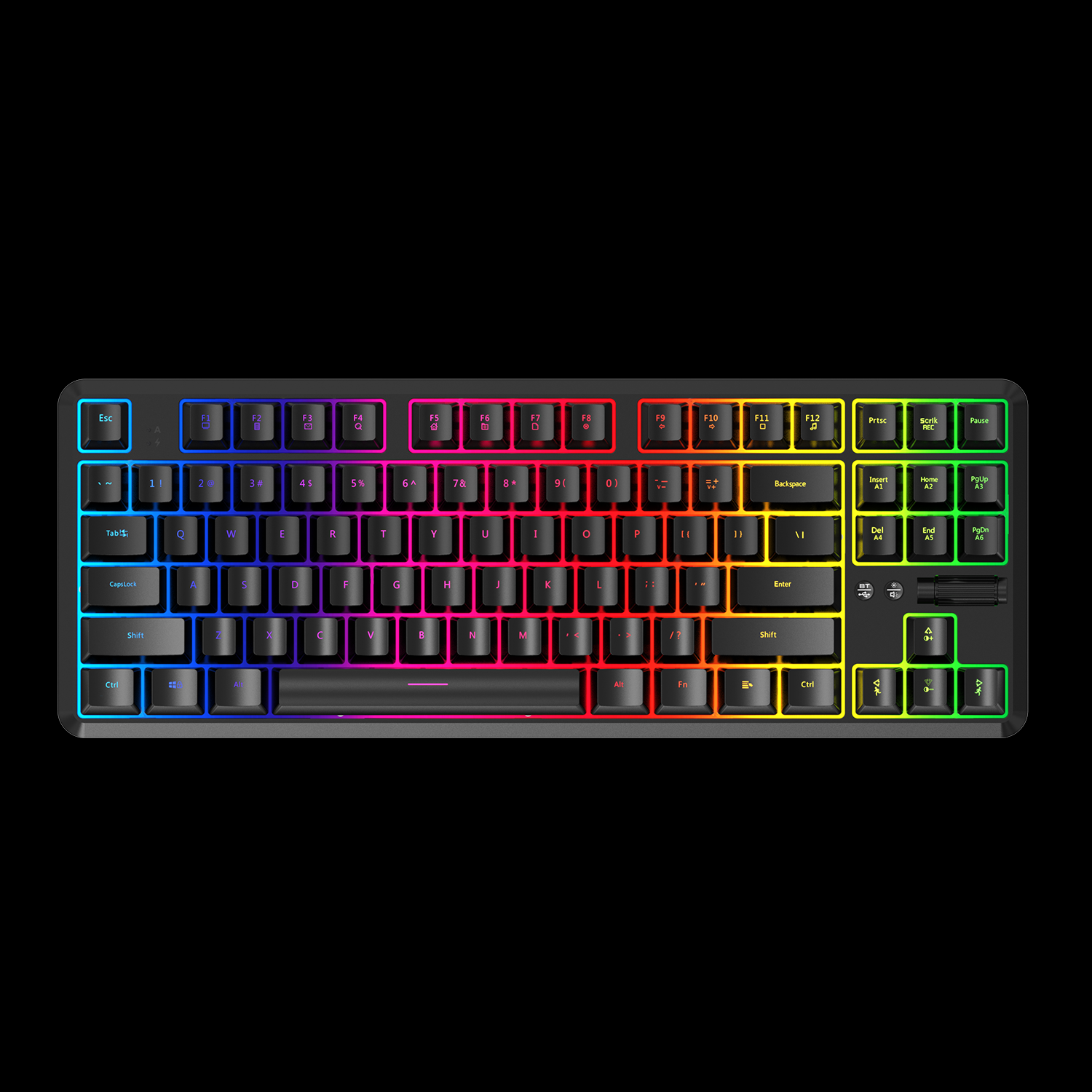 RIPCLAW VALIANT SERIES TKL BLUETOOTH & USB-C MECHANICAL HOTSWAP KEYBOARD