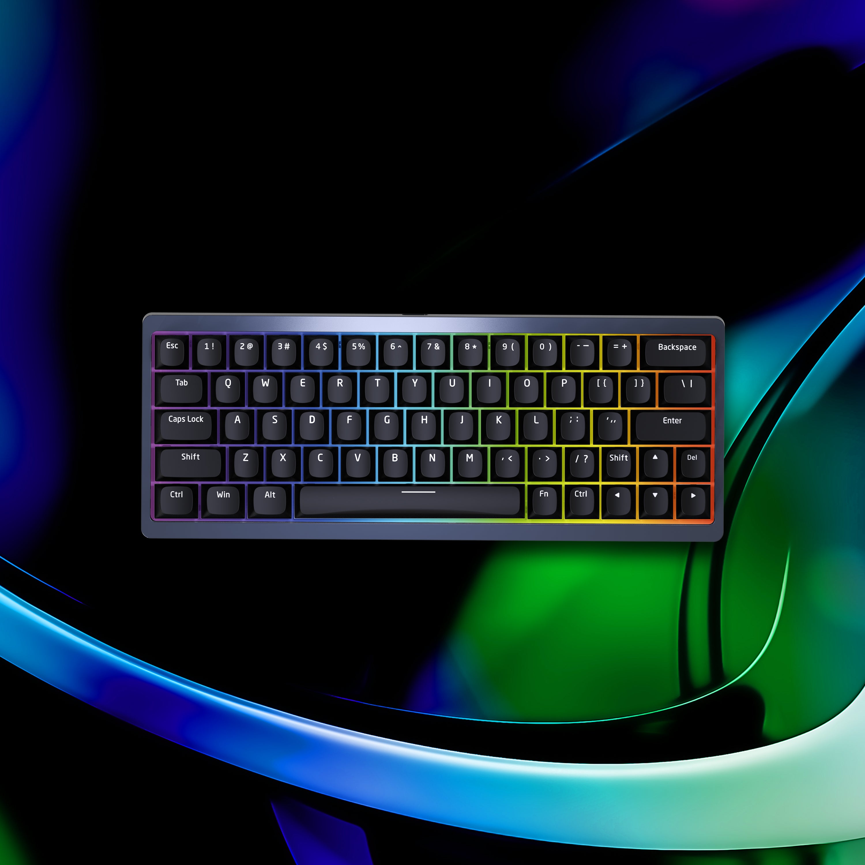 RIPCLAW GENESYS SERIES 60% COMPACT TRI-MODE ALUMINIUM MECHANICAL HOTSWAP KEYBOARD